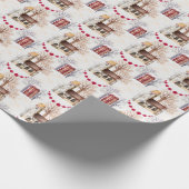 Papier Cadeau église de Noël (Coin)