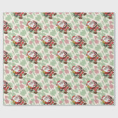 Papier Cadeau Église de Santa Claus (Plat)