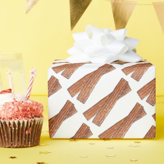 Papier Cadeau Eglise espagnole Pâtisseries poêlées Churros (Fête d'anniversaire)