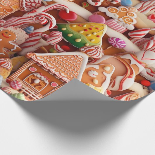 Papier Cadeau Église Gingerbread (Coin)