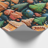 Papier Cadeau Église Gingerbread (Coin)