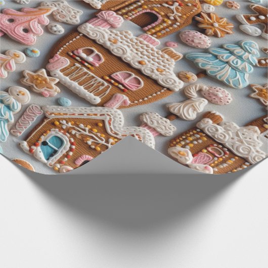 Papier Cadeau Église Gingerbread (Coin)