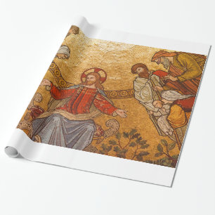 Papier Cadeau Église Mosaic - Jésus Christ