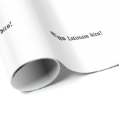 Papier Cadeau Ego latinam dico ! (Coin rond)