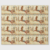 Papier Cadeau Égypte ancienne Pharaon Ramesses II dessin coloré (Plat)