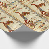 Papier Cadeau Égypte ancienne Pharaon Ramesses II dessin coloré (Coin)