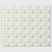 Papier Cadeau Eid  Al Adha Sage Green Dinner  (Plat)
