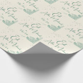 Papier Cadeau Eid  Al Adha Sage Green Dinner  (Coin)