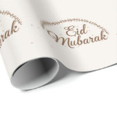 Papier Cadeau Eid Gift Wrapping Paper EID Mubarak Gift Paper  (Coin rond)