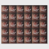 Papier Cadeau Eid Moubarak calligraphie arabe (Plat)