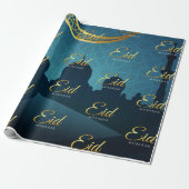 Papier Cadeau Eid Moubarak calligraphie arabe (Déroulé)