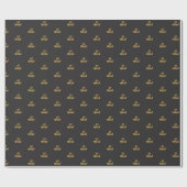 Papier cadeau Eid Moubarak Royal Black Gold (Plat)