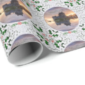 Papier Cadeau Eilean Donan Castle MacKenzie, MacRae Clans Xmas (Coin rond)