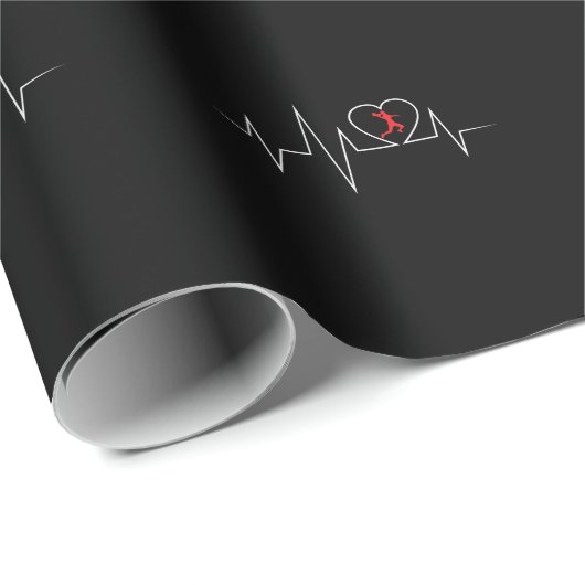 Papier Cadeau EKG Handball (Coin rond)