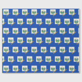 Papier Cadeau El Salvador Papier d'enveloppement, Salvador Drape (Plat)