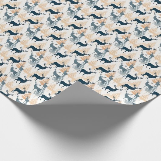 Papier Cadeau Elc rustique en neige (Coin)