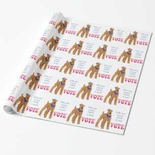 Papier Cadeau Élections de Terrier Irlandais