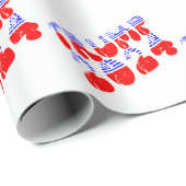 Papier Cadeau Élections Vintages rétrogrades et patriotiques de (Coin rond)