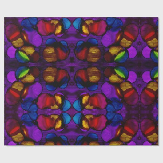 Papier Cadeau Electric Bloom (Plat)