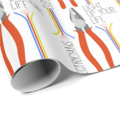 Papier Cadeau Électricien (Coin rond)