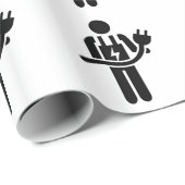 Papier Cadeau Électricien (Coin rond)