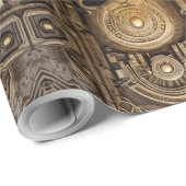 Papier Cadeau Élégance ancienne : enveloppement de fusion celtiq (Coin rond)