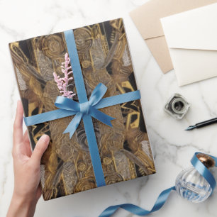 Papier Cadeau Élégance antique : Fusion celtique & égyptienne