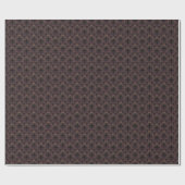 Papier Cadeau Élégance Art Déco Noir Or (Plat)