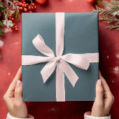 Papier Cadeau Élégance bouchée - Bleu ardoise solide