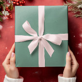 Papier Cadeau Élégance boueuse - Océan solide Turquoise