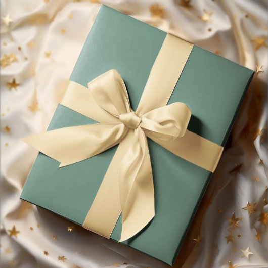 Papier Cadeau Élégance boueuse - Océan solide Turquoise