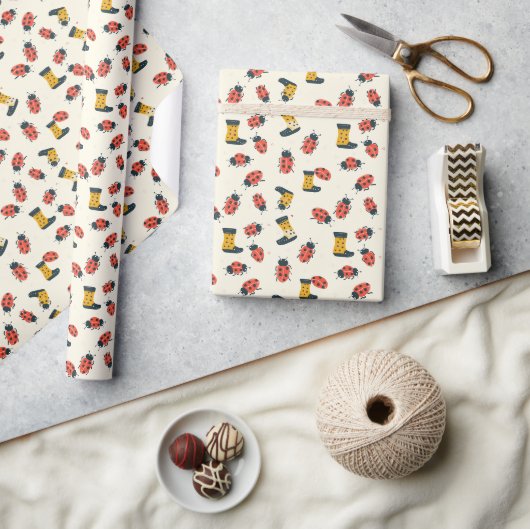 Papier Cadeau Élégance chic Ladybug (Artisanat)