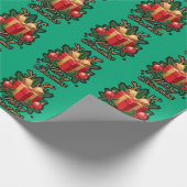 Papier Cadeau "Élégance de vacances : Dons, Arbres, & Reindeer D (Coin)