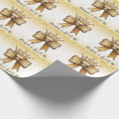 Papier Cadeau Elégance dorée : Parties scintillant douce 16 Cour (Coin)