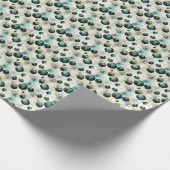 Papier Cadeau Élégance éternelle : Vert et Or (Coin)