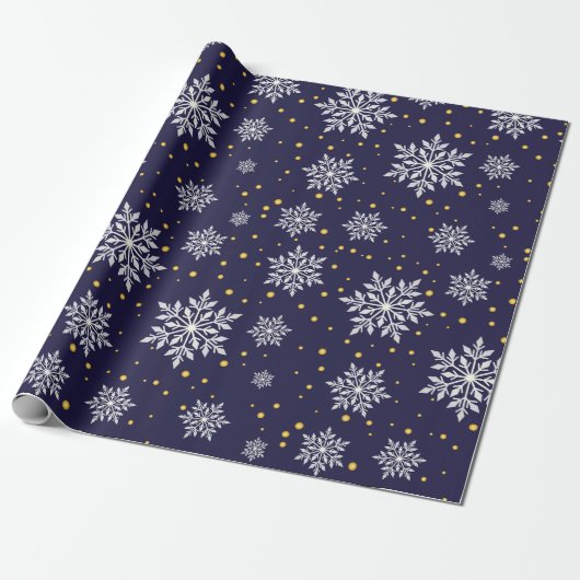 Papier Cadeau Élégance givrée (Déroulé)