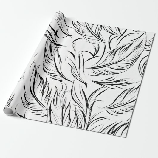 Papier Cadeau Élégance monochrome (Déroulé)