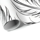 Papier Cadeau Élégance monochrome (Coin rond)