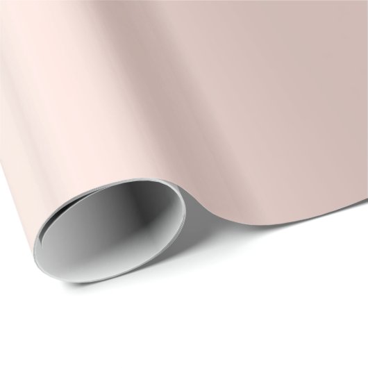 Papier Cadeau Elégance rose d'or, fête de Noël Enveloppement Pap (Coin rond)