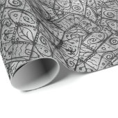 Papier Cadeau Élégance rustique Composante Abstraite (Coin rond)