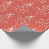 Papier Cadeau Elegant Art Deco Christmas Tree Wrapping Paper (Coin)