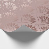 Papier Cadeau Elégant art déco motif de treillis or (Coin)