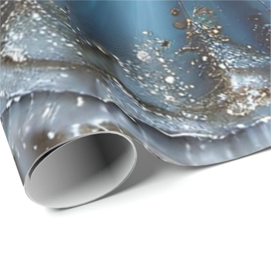 Papier Cadeau Elégant Ballerina Design Anniversaire Papier Cadea (Coin rond)