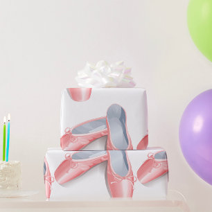 Papier Cadeau Élégant Ballet Rose Appartements mignonette Fille 