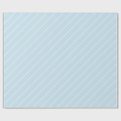 Papier Cadeau Elégant Bébé bleu Motif géométrique (Plat)