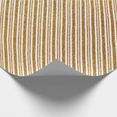 Papier Cadeau Elégant blanc et or parties scintillant rayures su (Coin)