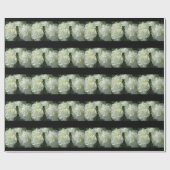 Papier Cadeau Elégant blanc peony floral blanc photo (Plat)