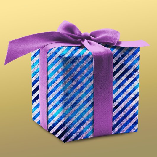 Papier Cadeau Elégant bleu aqua Noël ornements vacances Guerre