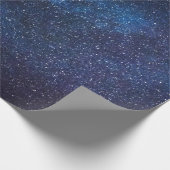 Papier Cadeau Elégant bleu Milkyway Galaxy Texture (Coin)