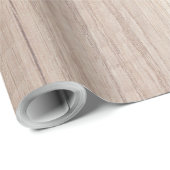 Papier Cadeau Elégant bois Brown Look Rustique Nostalgale Nature (Coin rond)